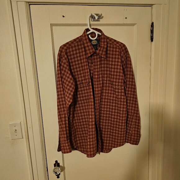 Cabela's men's medium regular rust orange and tan - Picture 1 of 2